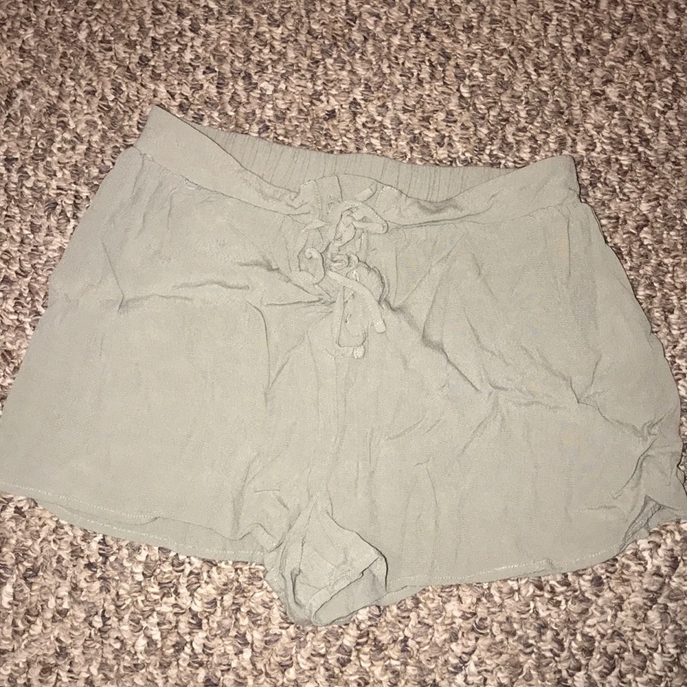 Olive green shorts